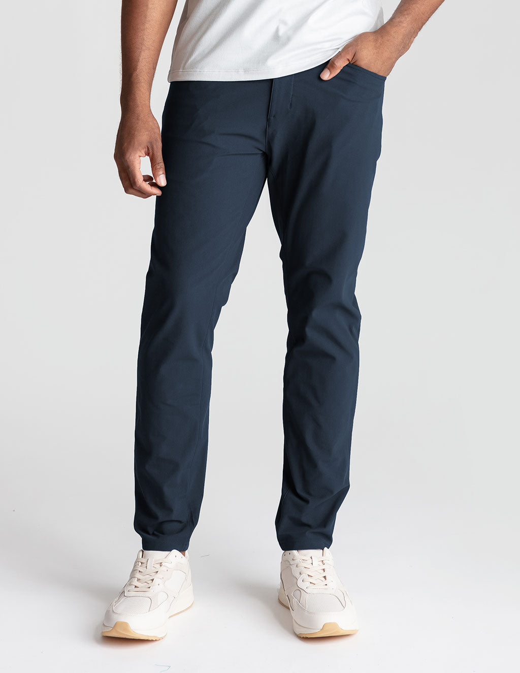 5-Pocket Tech Pants - Navy - Slim Fit (The Apollowned)