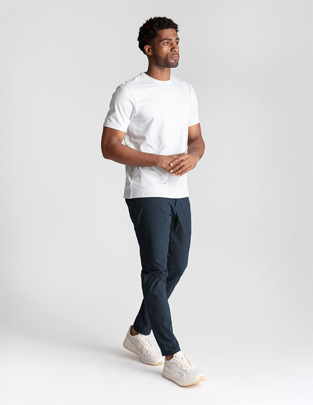 5-Pocket Tech Pants - Navy - Slim Fit (The Apollowned)