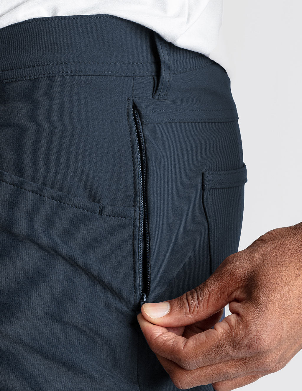 5-Pocket Tech Pants - Navy - Slim Fit (The Apollowned)