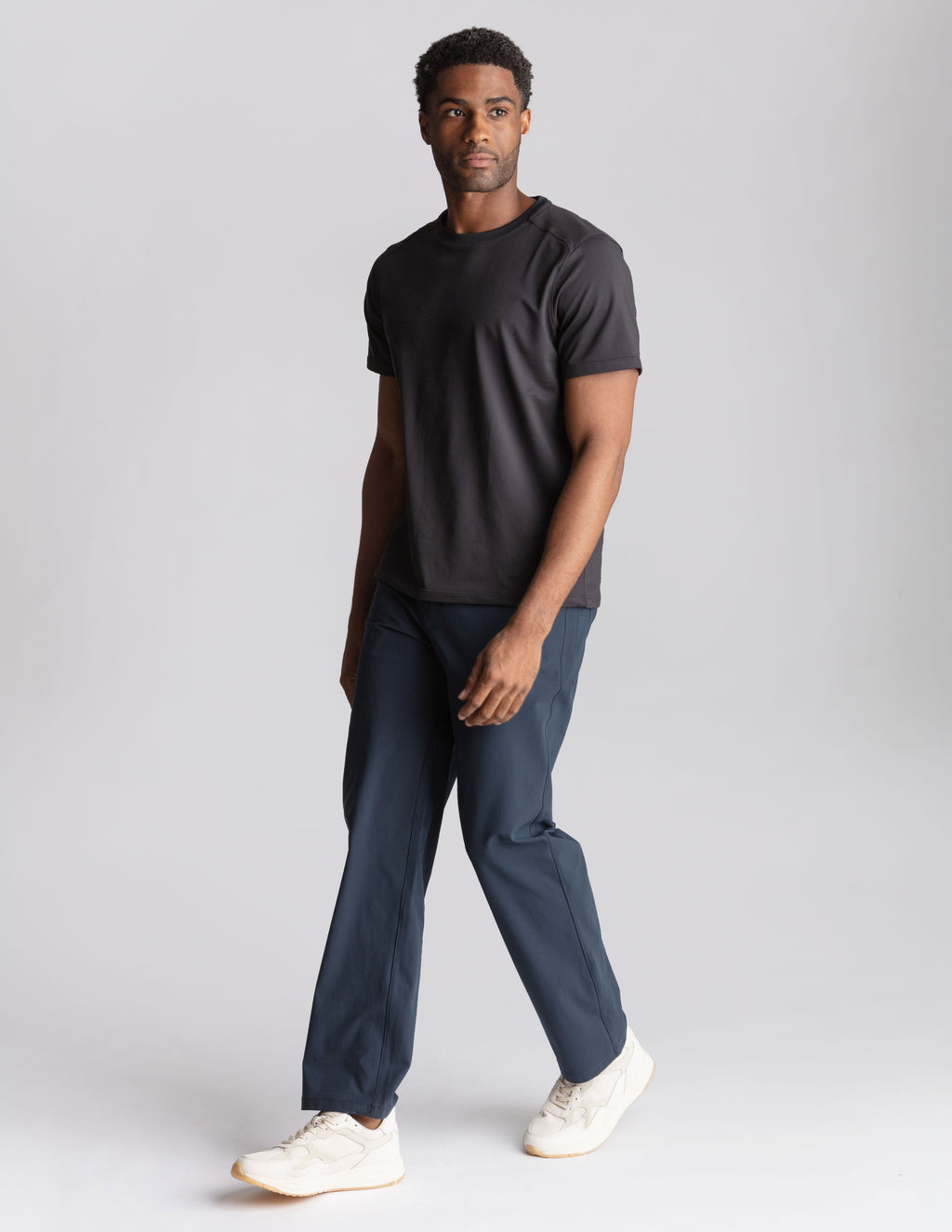 5-Pocket Tech Pants- Navy - Relaxed Fit (The Apollowned)