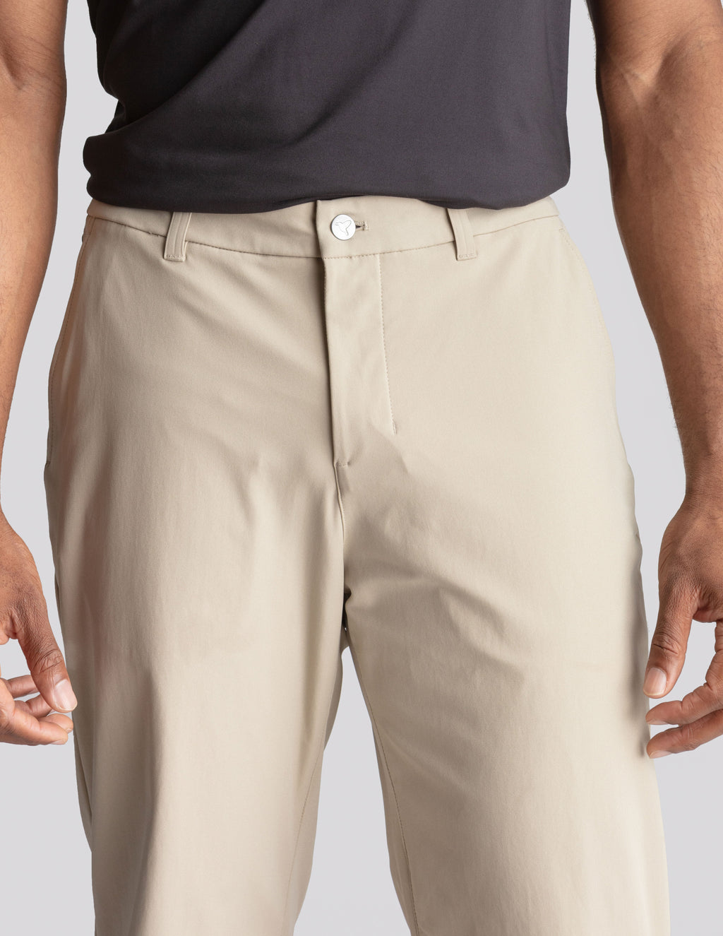 5-Pocket Tech Pants - Khaki - Relaxed Fit (The Theta Waves)
