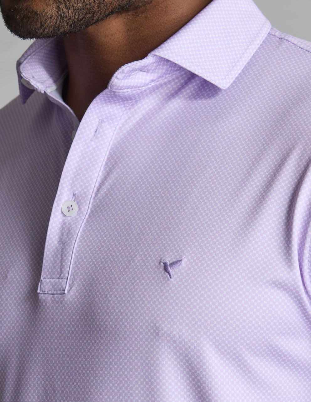 NoFlop Golf Polo - Purple Bowtie (Mulligan's Island)