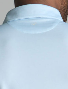 NoFlop Golf Polo - Light Blue Topo (Talk Birdie To Me)