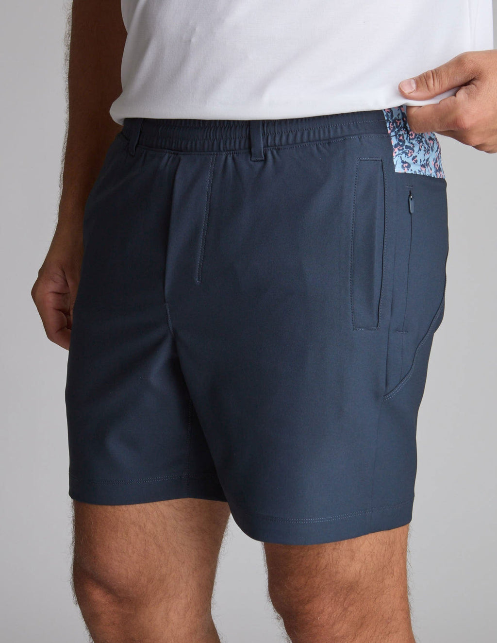 3 in 1 Khaki Shorts - Navy &amp; Hanami Heat (The Roppongi Rockstars)