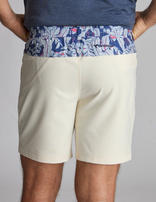 3 in 1 Khaki Shorts - Dublin Stone &amp; Royal Ferns (Tight Lotus)