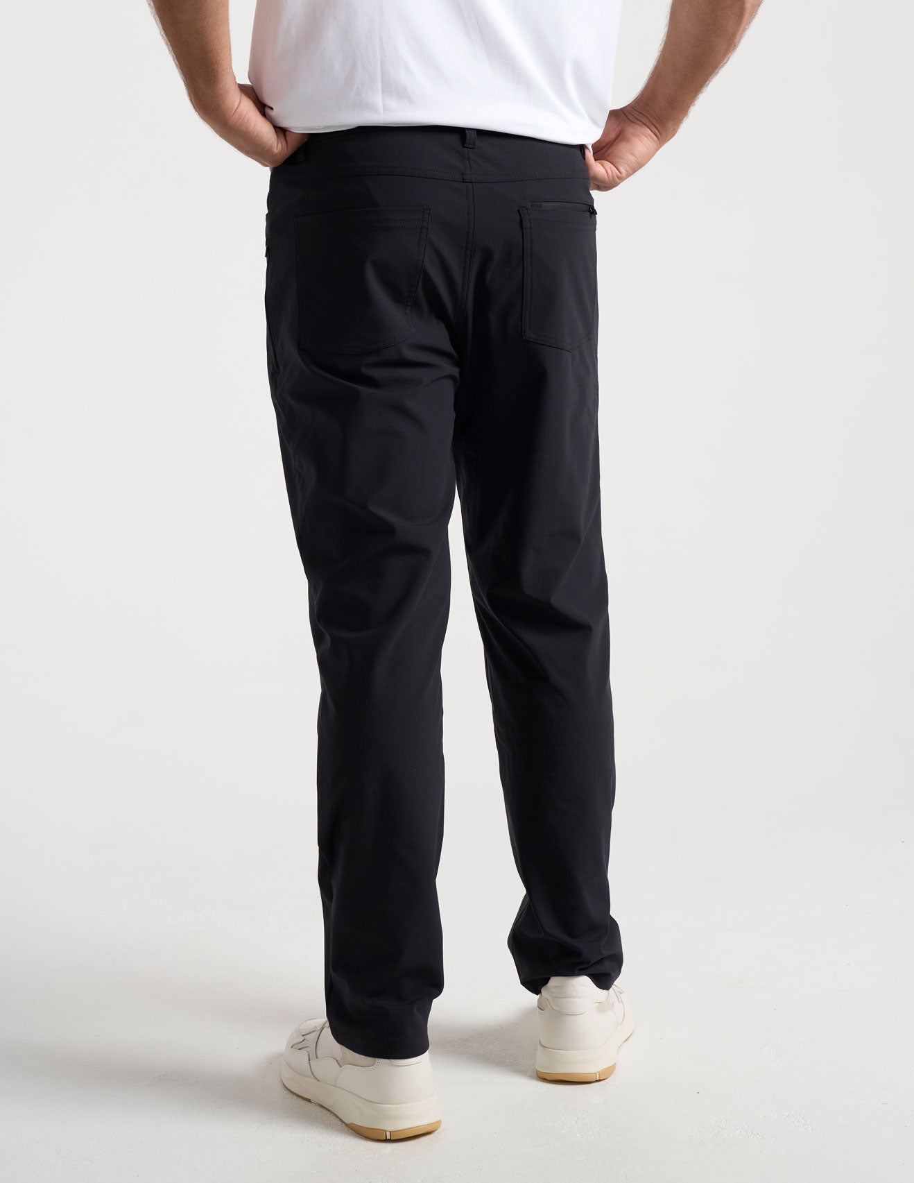 5-Pocket Tech Pants - Black - Relaxed Fit (Buzzed Gravity)