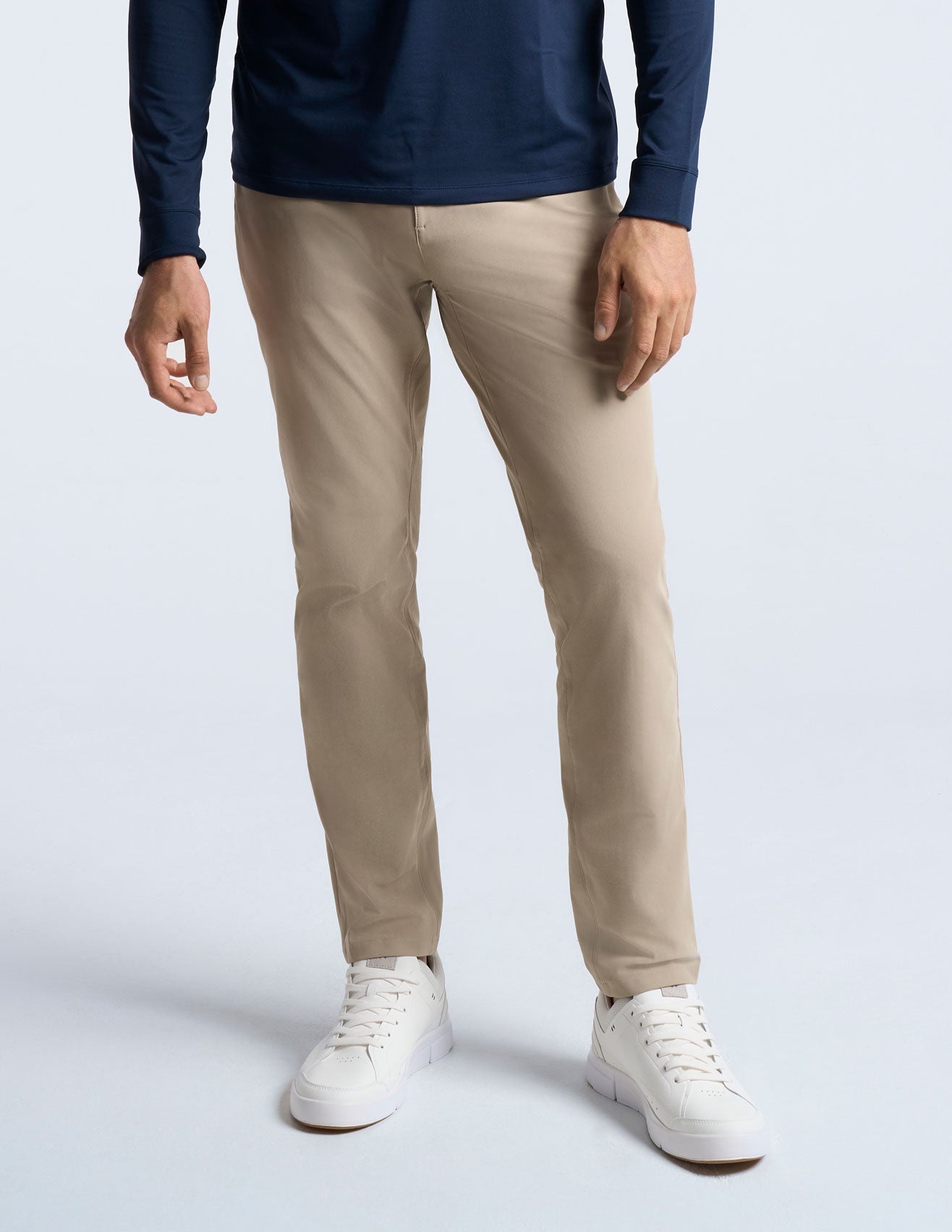5-Pocket Tech Pants - Khaki - Slim Fit (The Theta Waves)