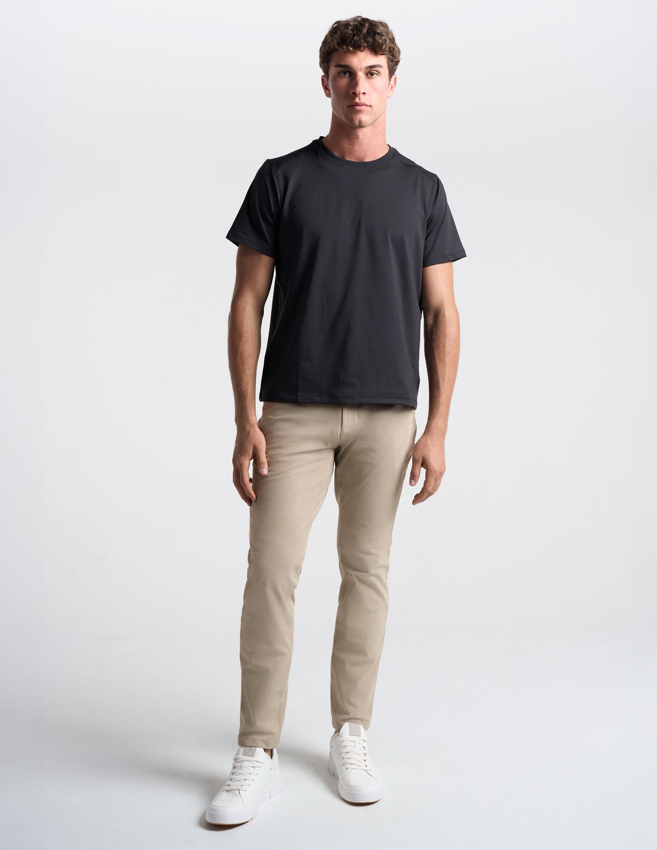 5-Pocket Tech Pants - Khaki - Slim Fit (The Theta Waves)