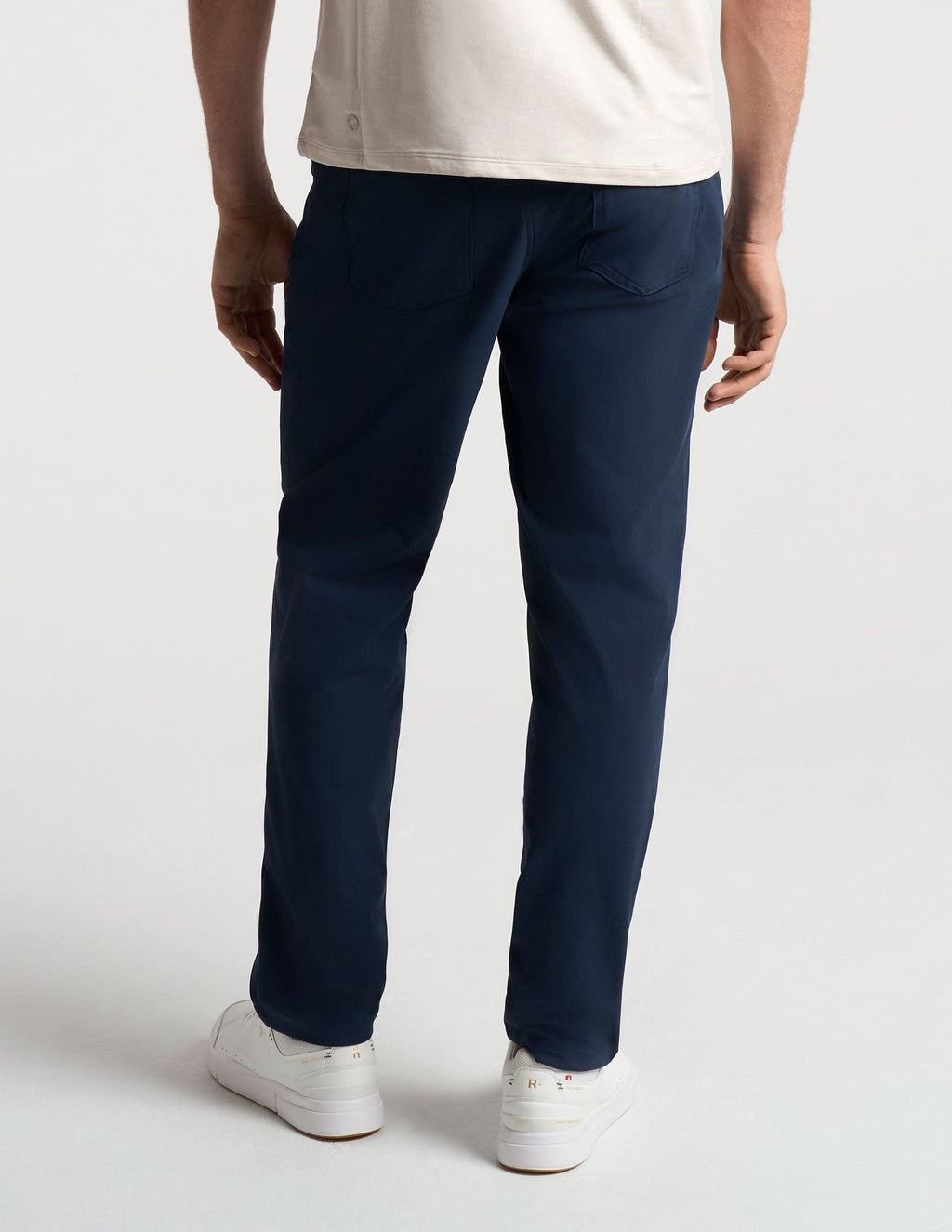 5-Pocket Tech Pants - Navy - Classic Fit (The Apollowned)