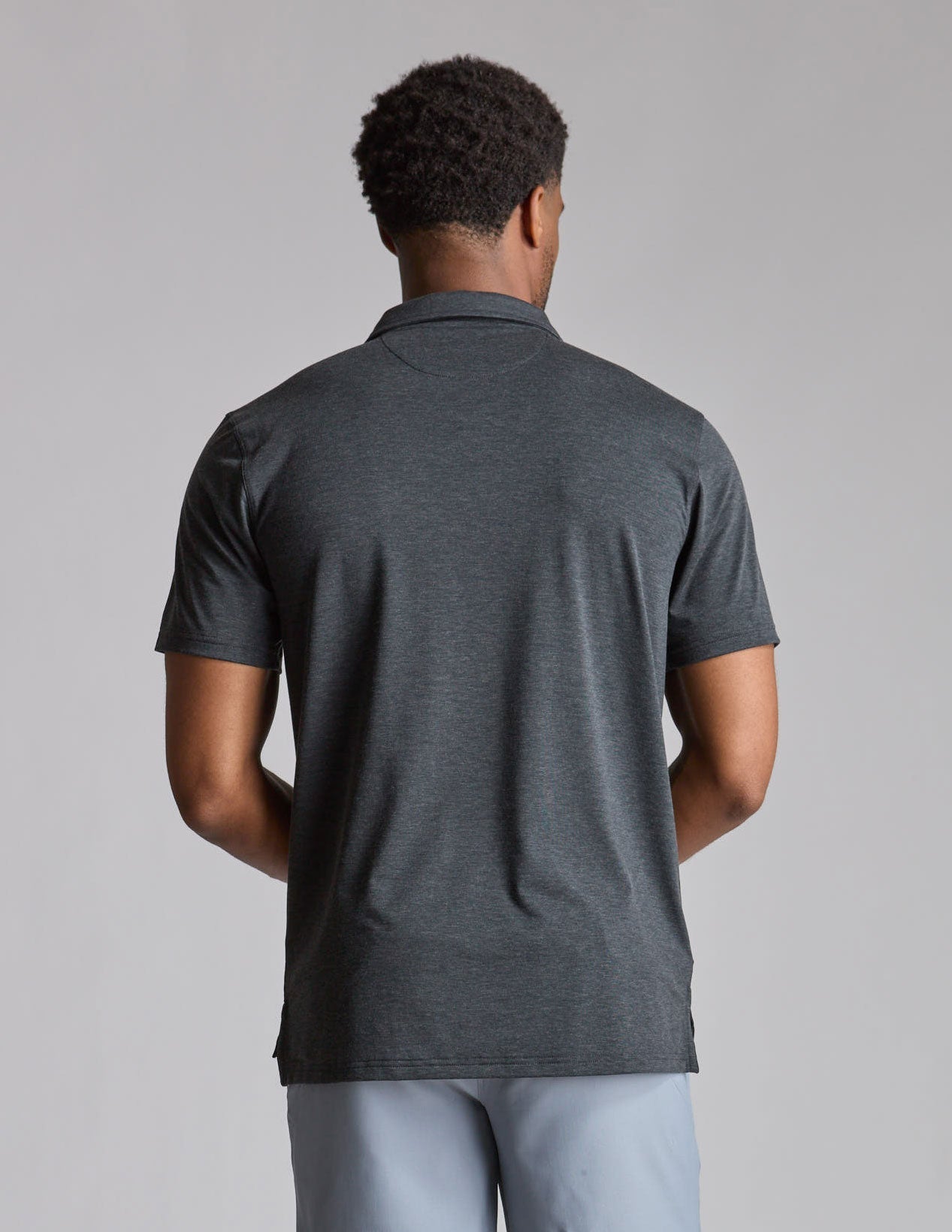 NoSweat Polo - Black Heather (The Second Wind)