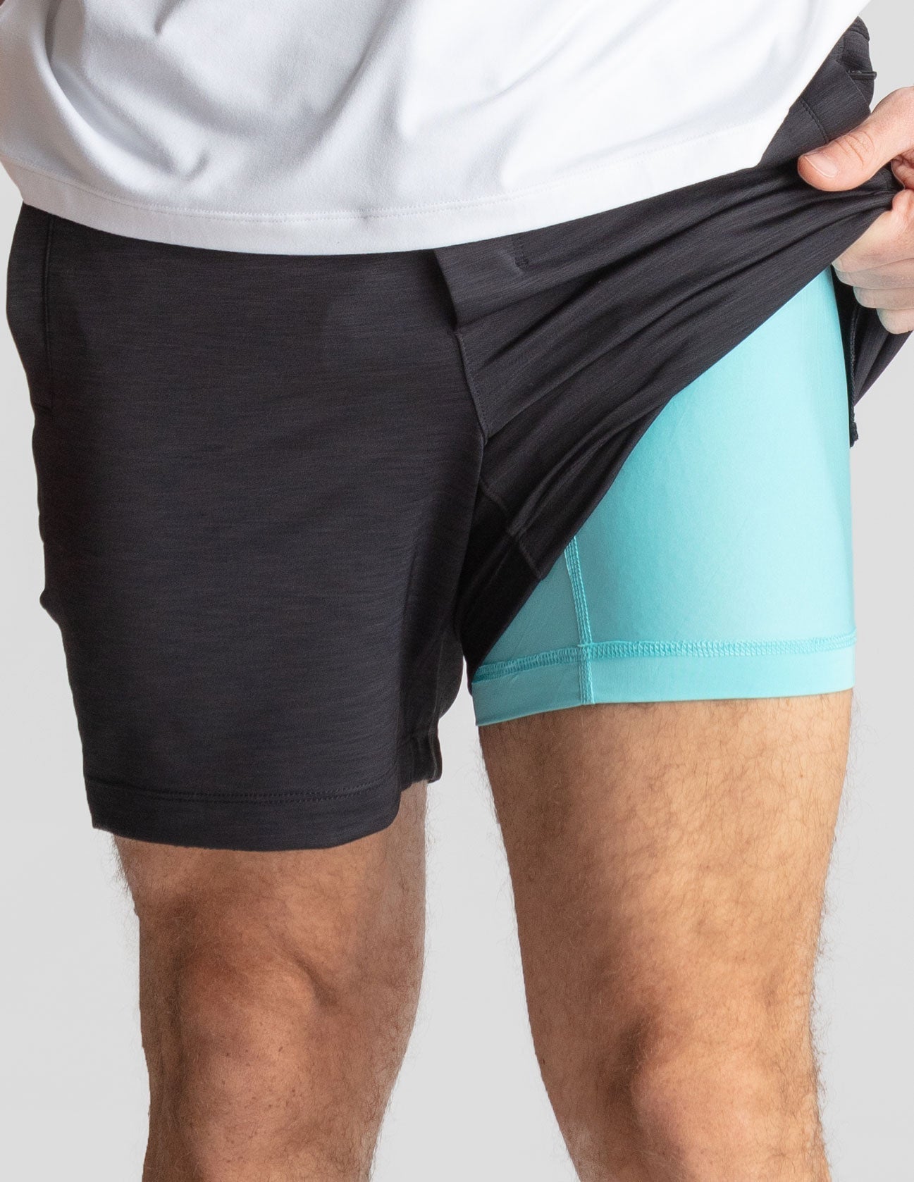 Gym Shorts 2.0 - Black Heather (The Shortal Kombats)