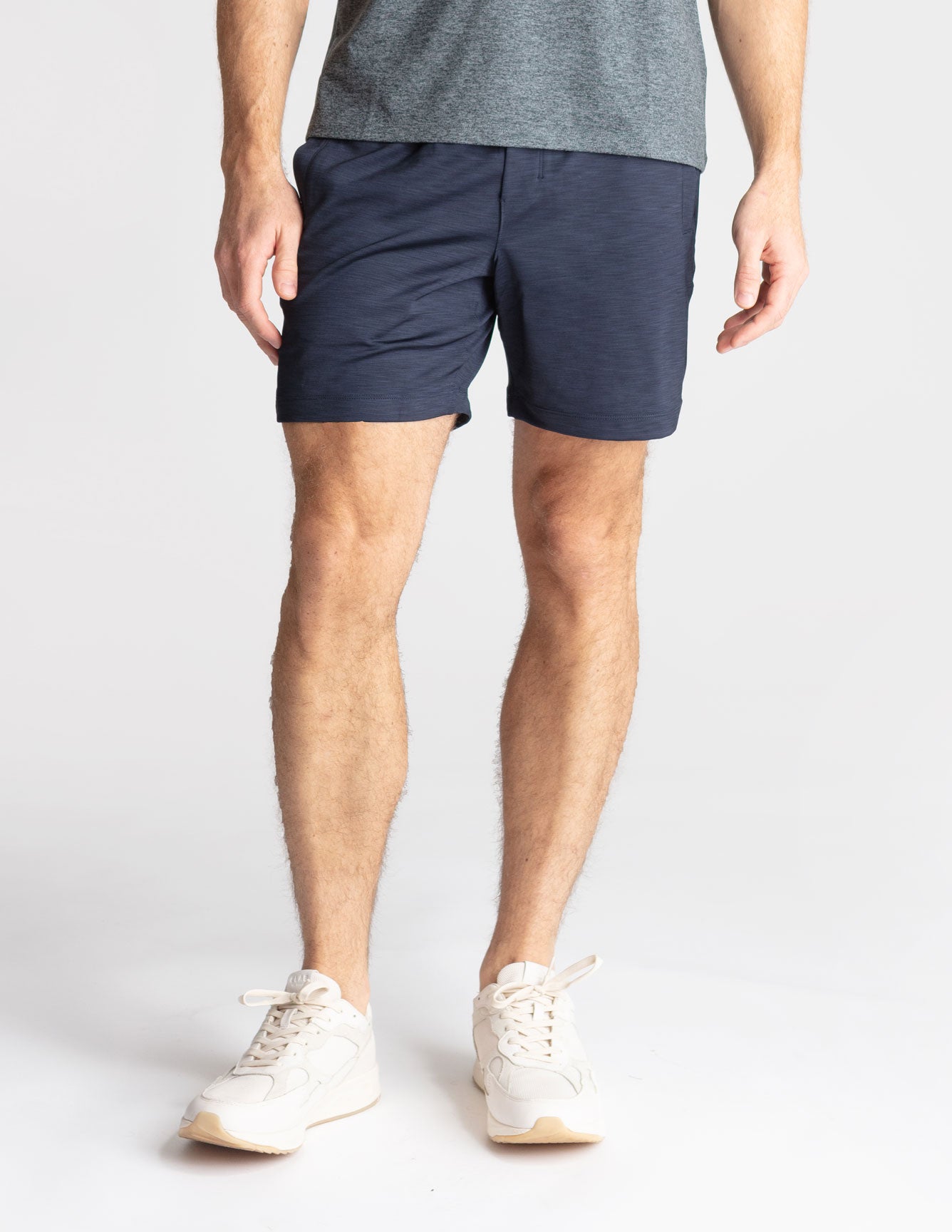 Gym Shorts 2.0 - Navy Heather (The Tae Kwon Don'ts)
