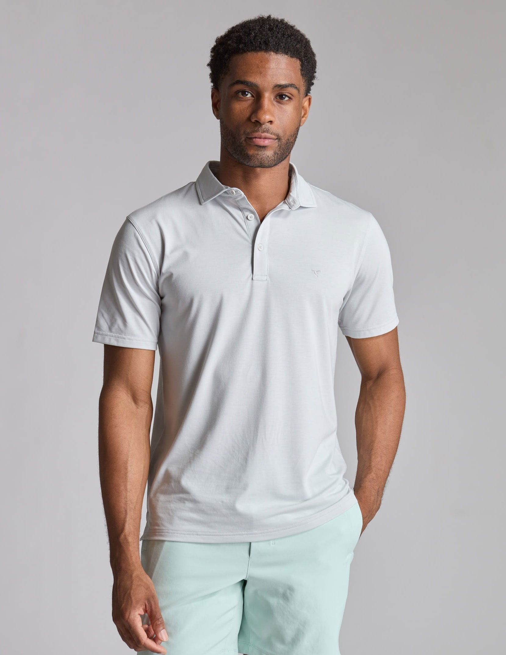 NoSweat Polo - Light Gray Heather (The Extra Inning)