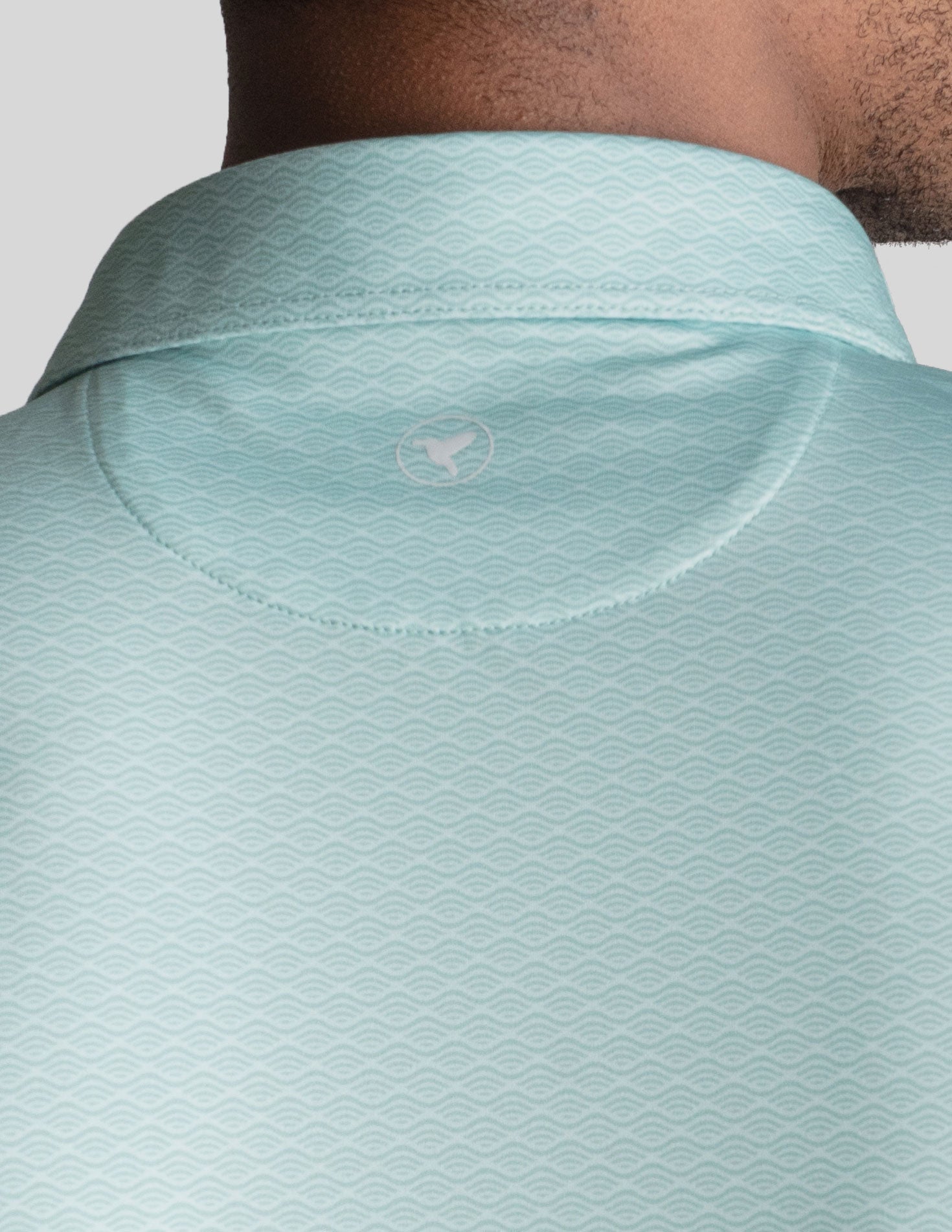 NoFlop Golf Polo - Green Wave (The 18th &amp; Aperol)