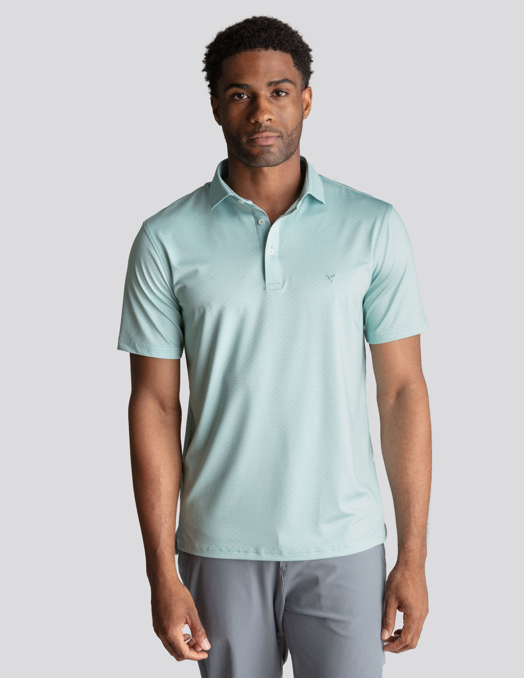 NoFlop Golf Polo - Green Wave (The 18th &amp; Aperol)