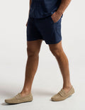 Tech Linen Shorts - Navy (The Summer Weights)