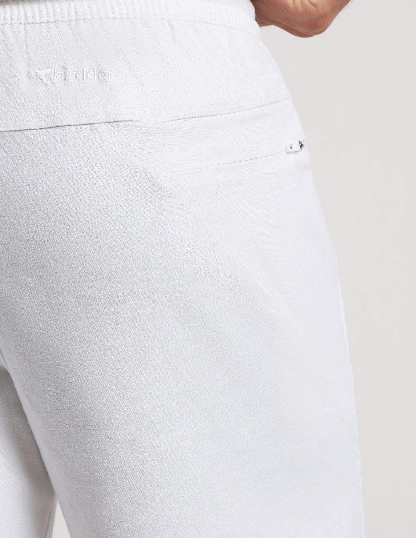 Tech Linen Shorts - White (The John Linens)