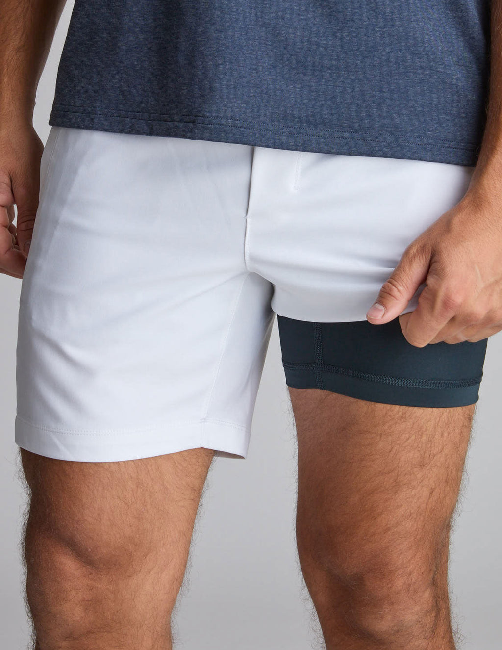 3 in 1 Khaki Shorts - White &amp; Full Glory (The No Metric Systems)