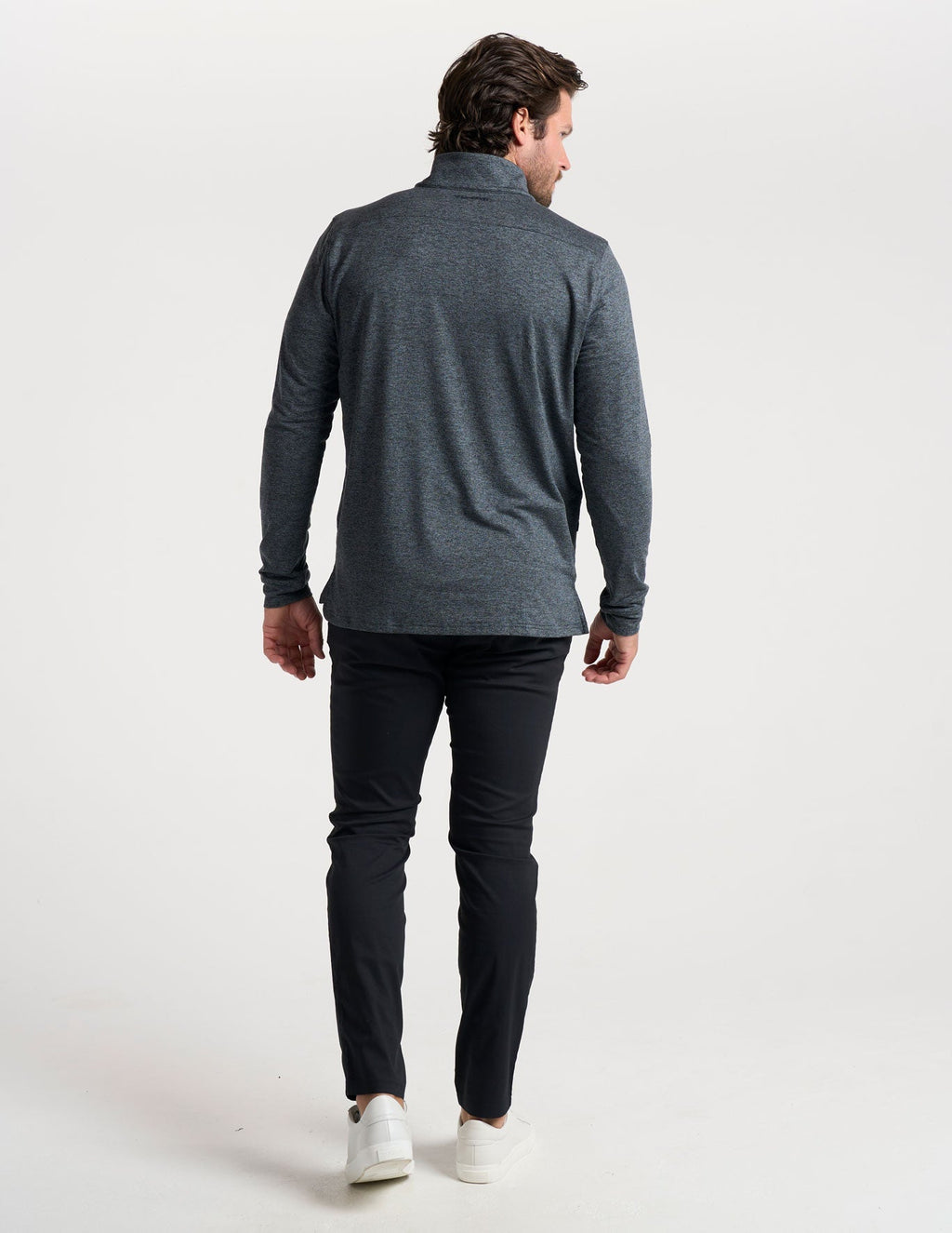 Quarter Zip - Charcoal Heather (The Last Drag)
