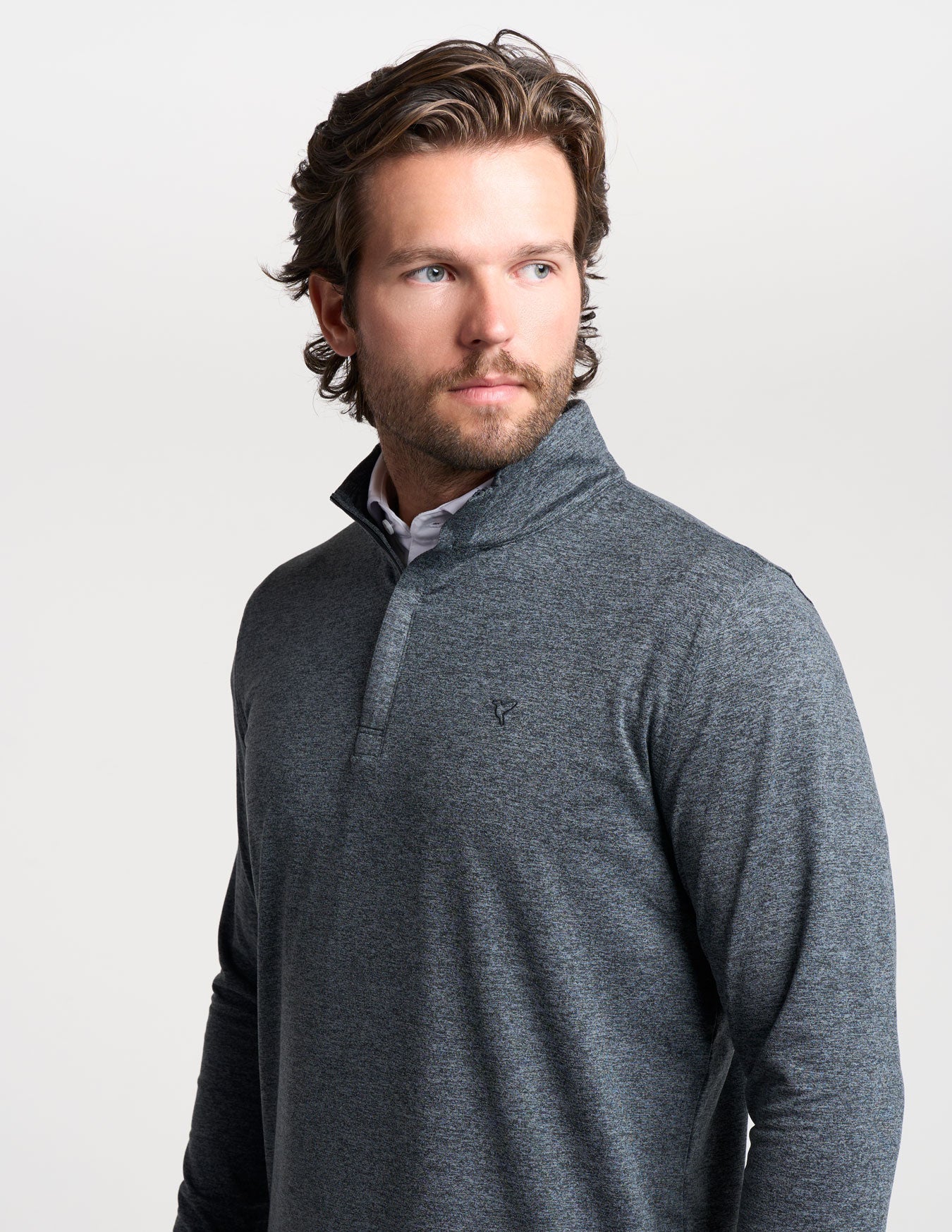 Quarter Zip - Charcoal Heather (The Last Drag)