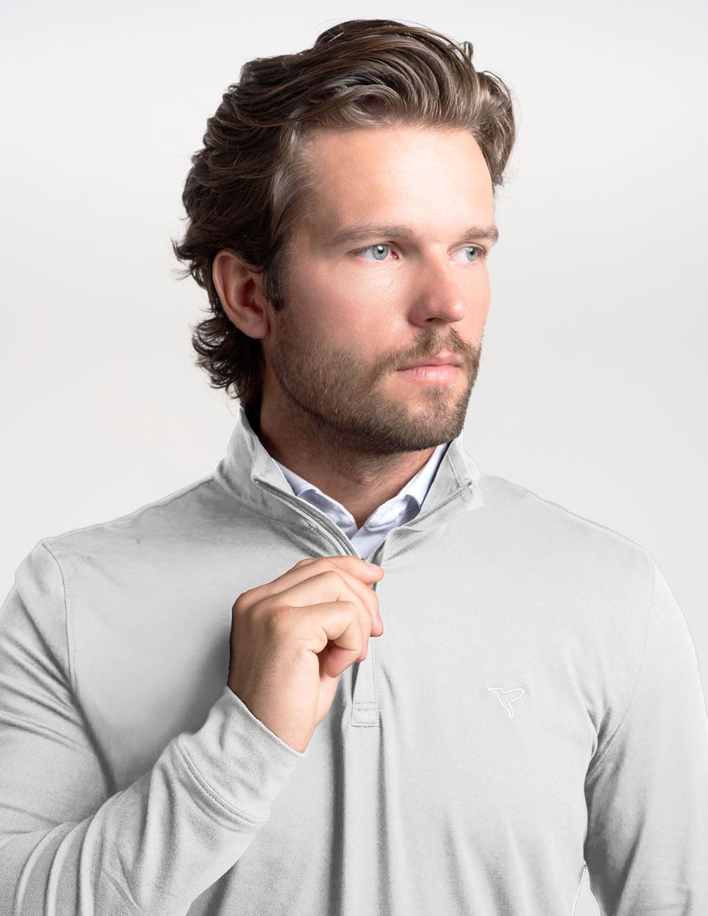 Quarter Zip - Gray (The Maverick)