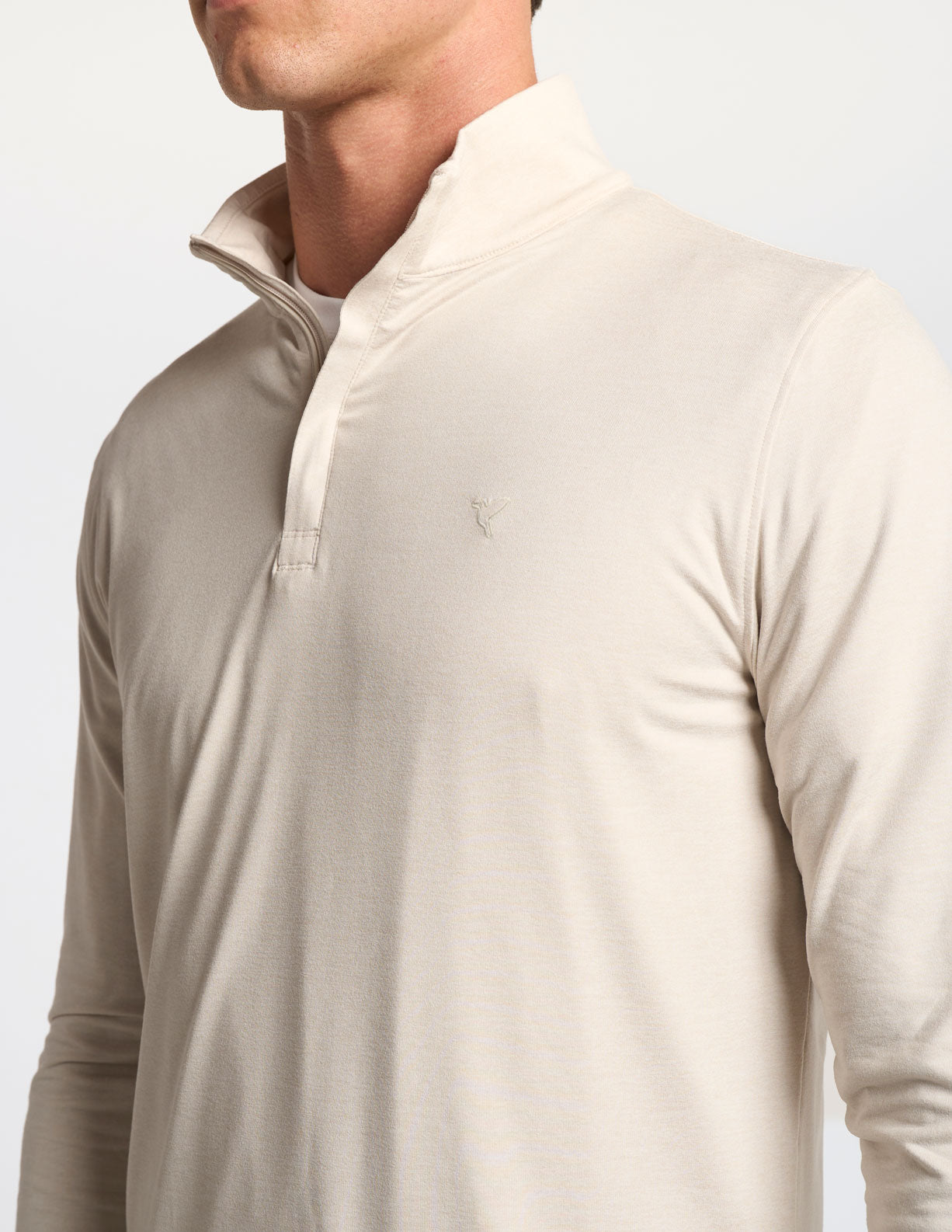 Quarter Zip - Oatmeal Heather (The Geronimo)