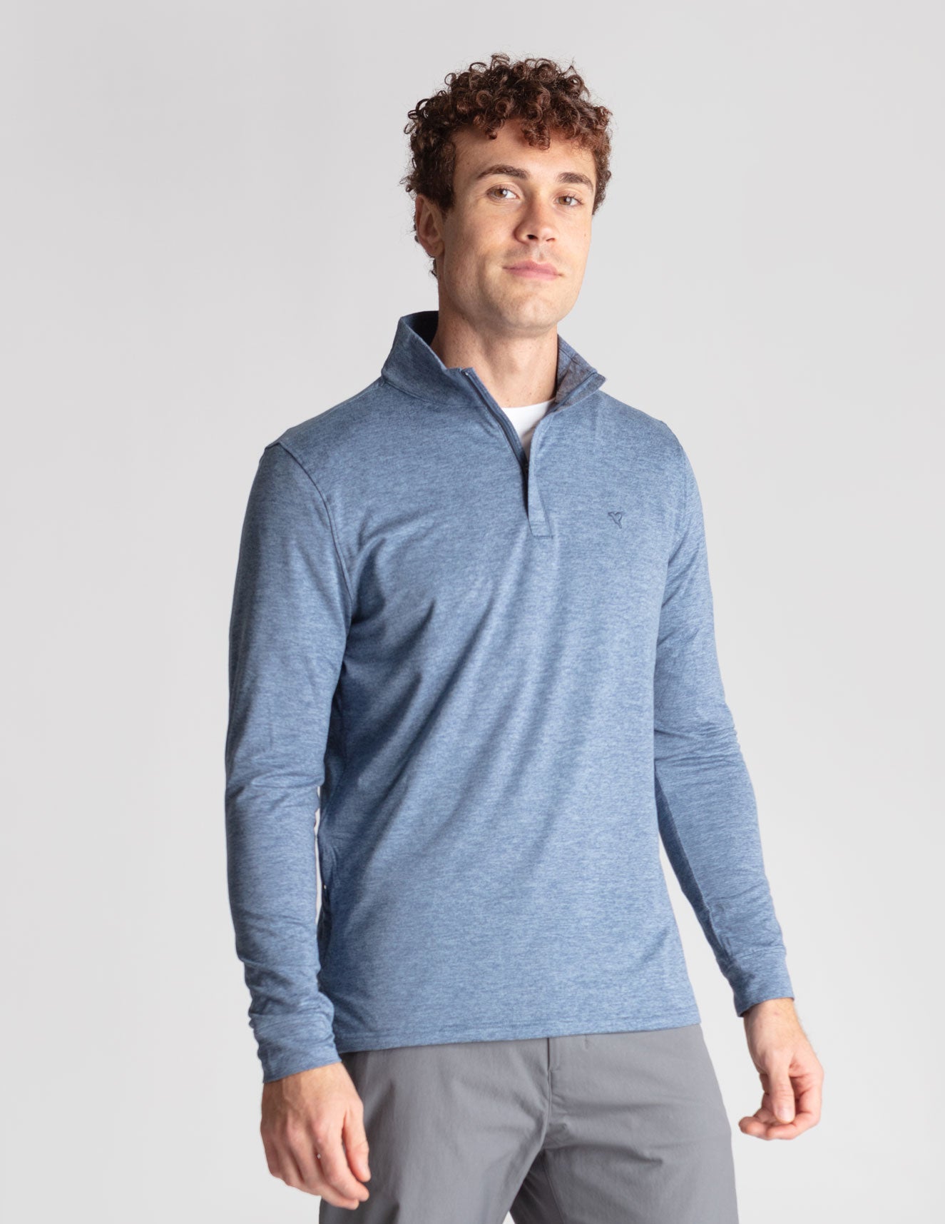 Quarter Zip - Stonewash Heather (The One More Round)