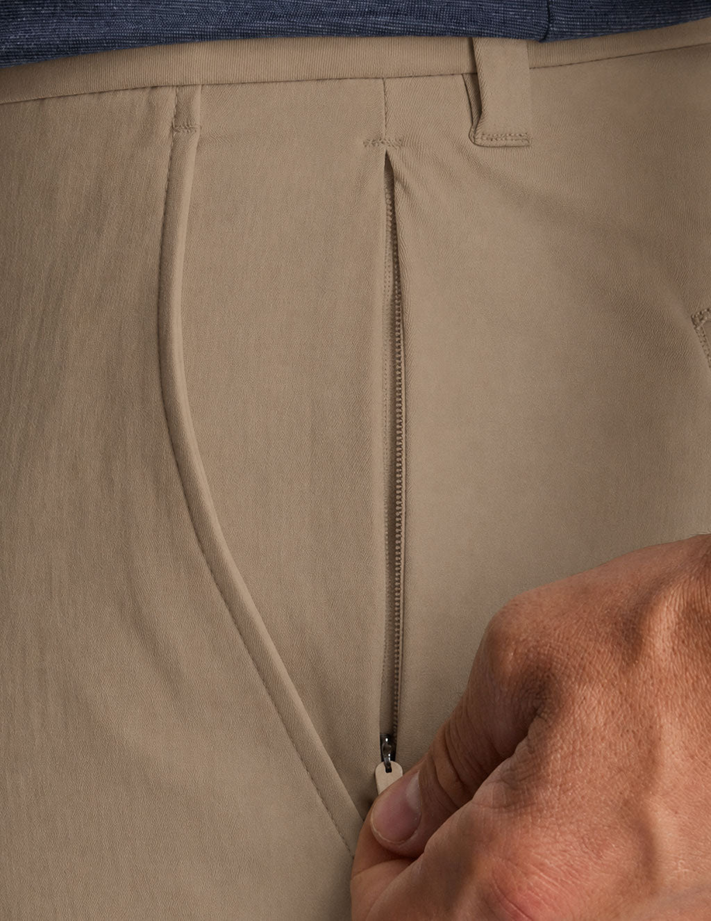 Loophole Pants - Quicksand Khaki - Slim Fit (The Jeff Pesos)