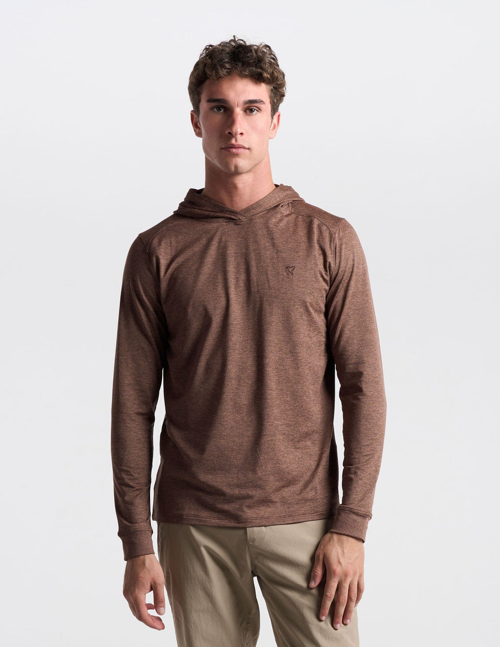 SuperSoft Hoodie - Brown Heather (The Clubhouse Coffee)