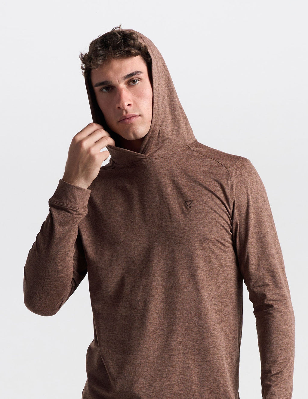 SuperSoft Hoodie - Brown Heather (The Clubhouse Coffee)