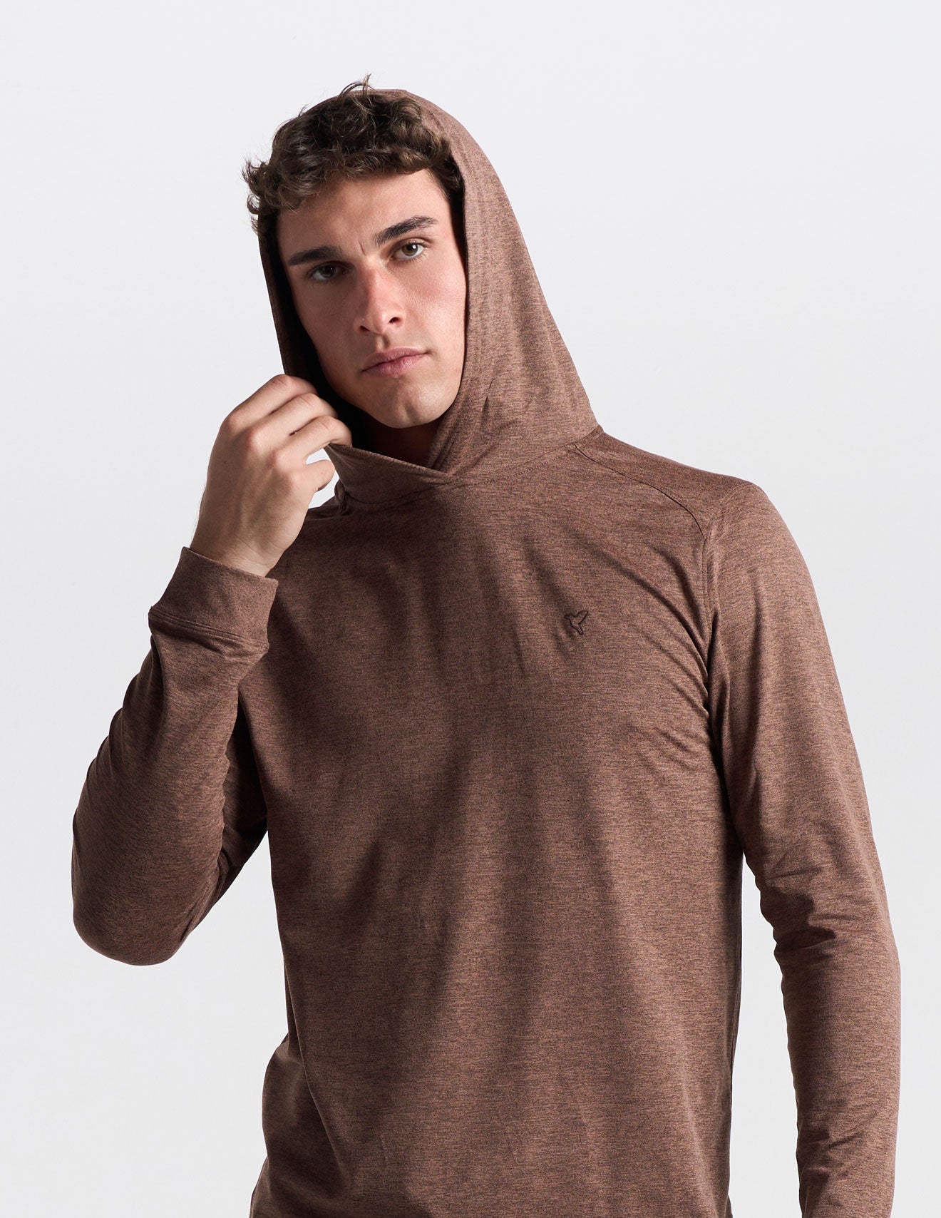 SuperSoft Hoodie - Brown Heather (The Clubhouse Coffee)