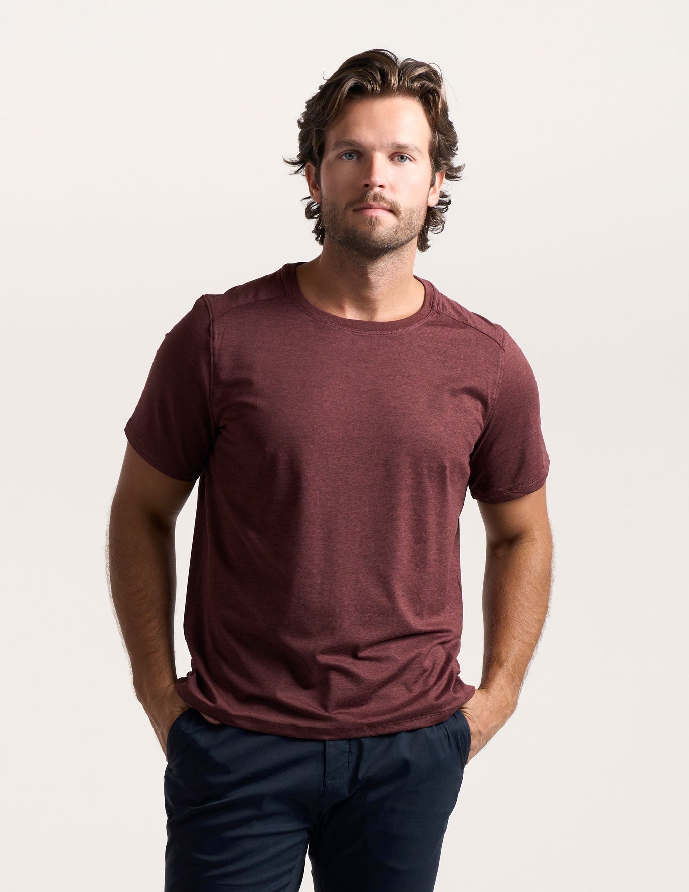 Supersoft Tee - Maroon Heather (The Oklahoma Drill)