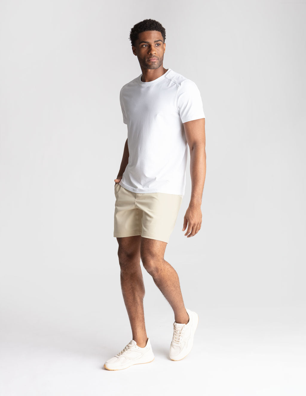 3 in 1 Khaki Shorts - Stone (The Irish Exits)