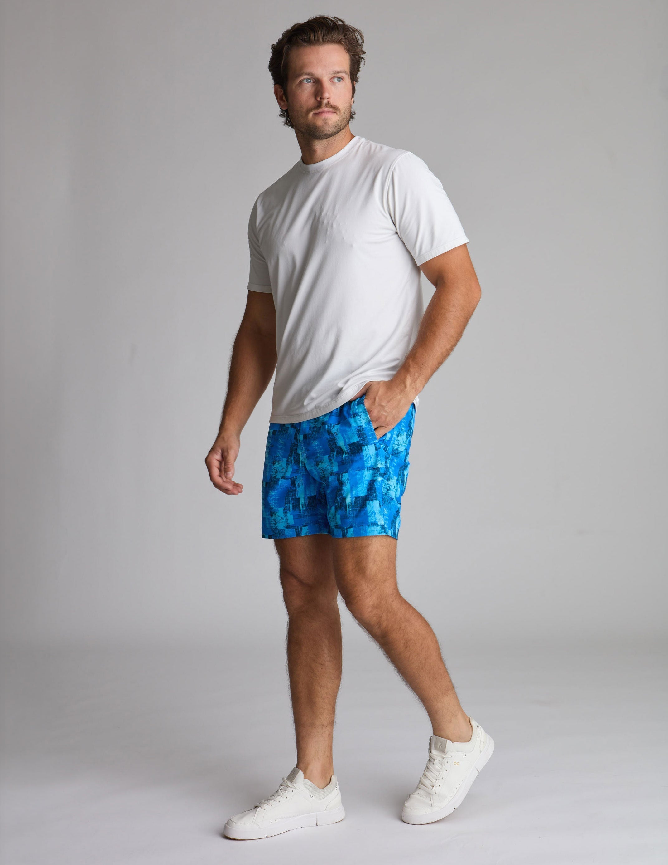 Gym Shorts - Blue-casso (The Deep Thoughts)