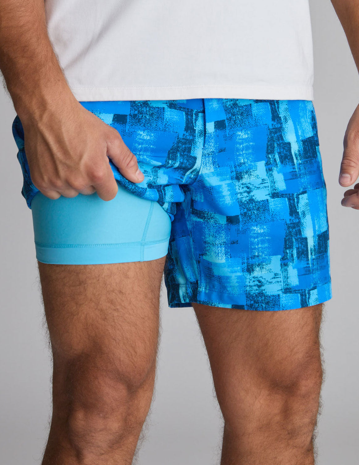 Gym Shorts - Blue-casso (The Deep Thoughts)