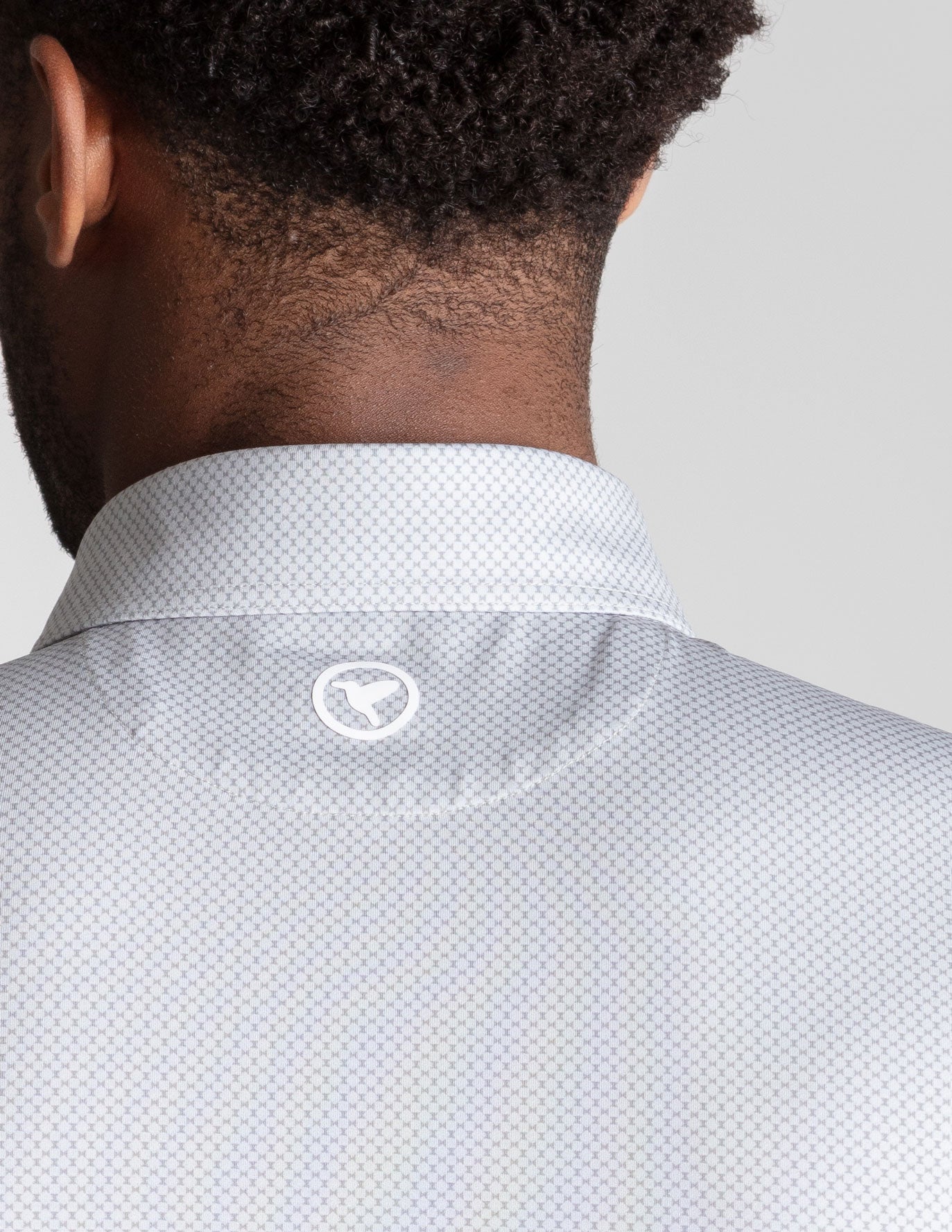 NoFlop Golf Polo - Gray Bowtie (The Clubhouse Fixture)