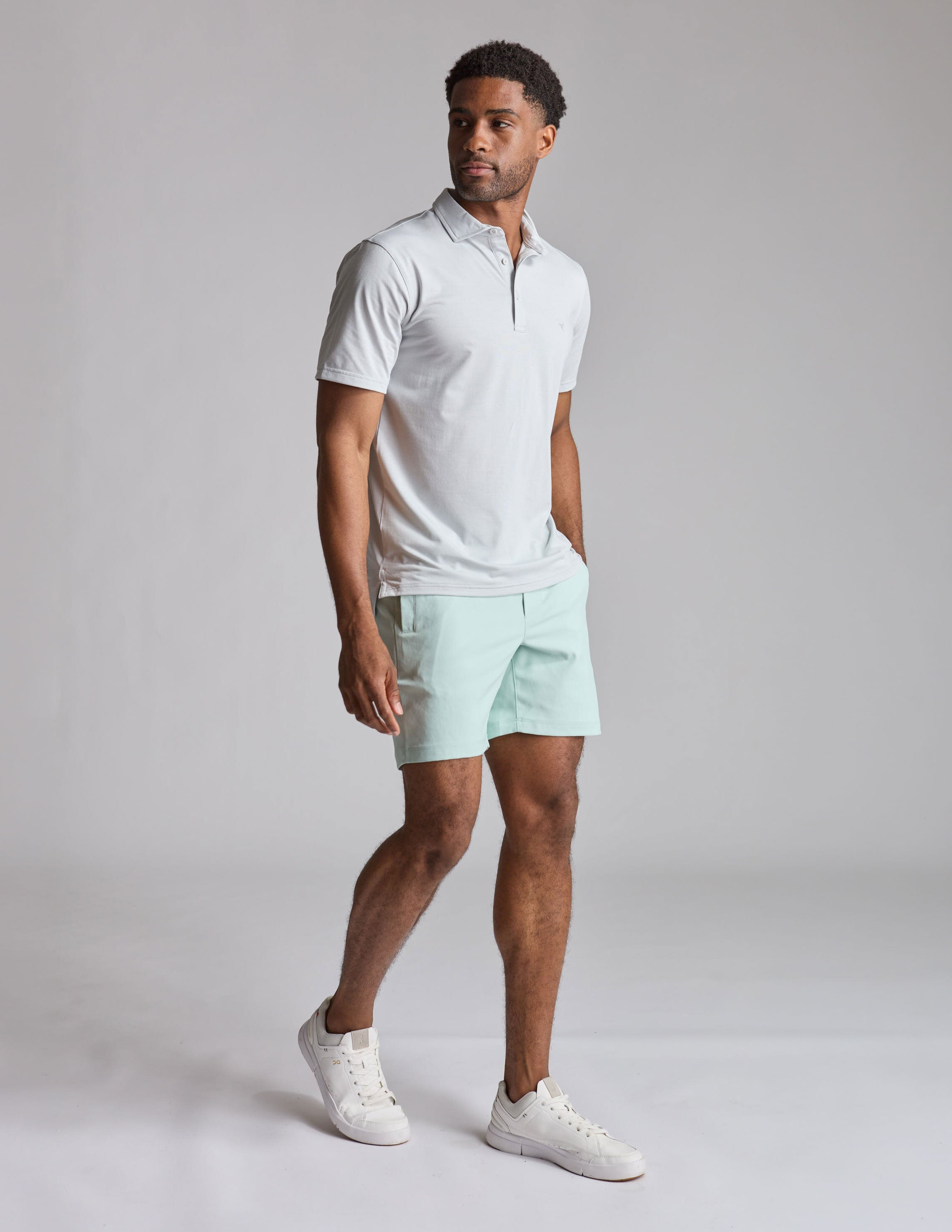 NoSweat Polo - Light Gray Heather (The Extra Inning)