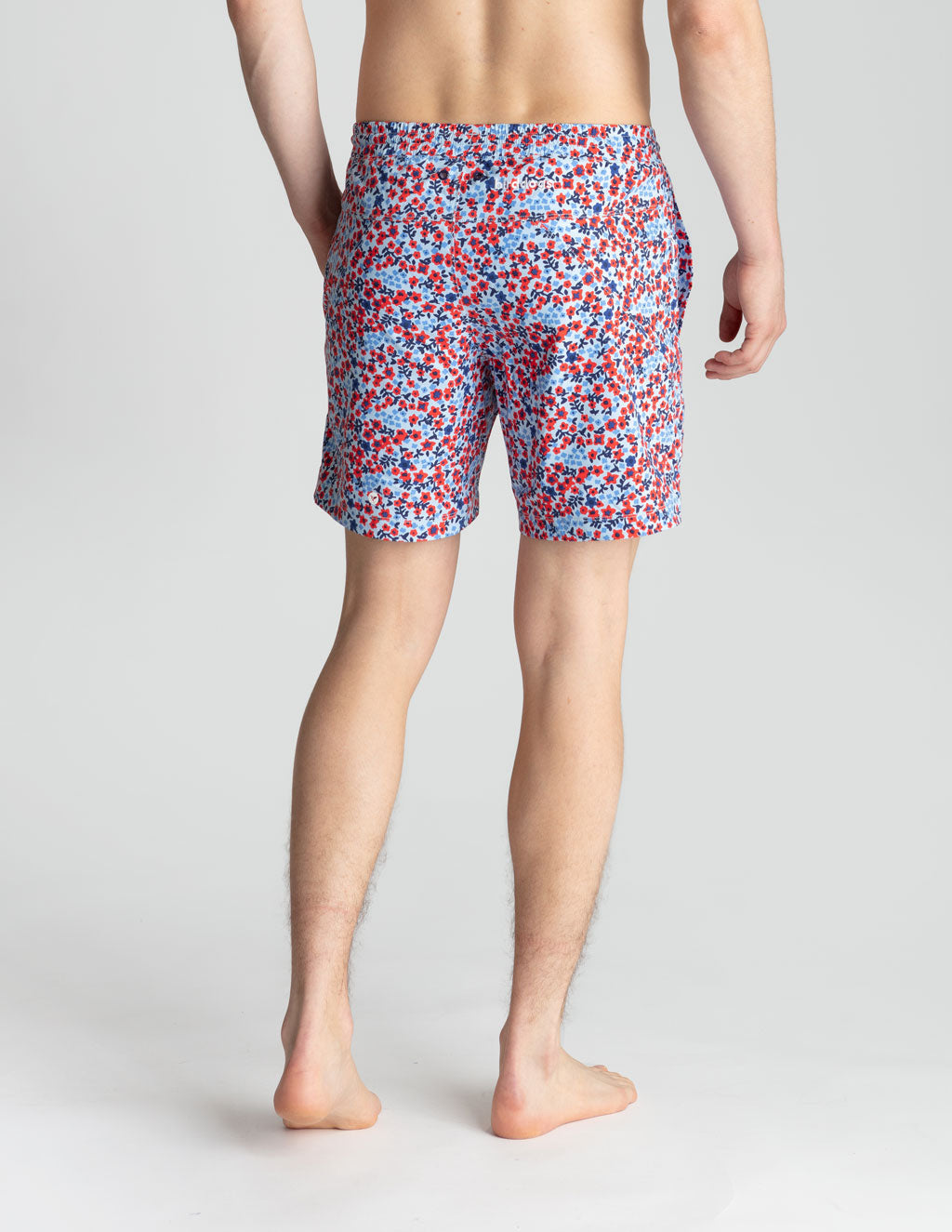 Swim Shorts - Blue &amp; Red Flower (Yachtstock '77)