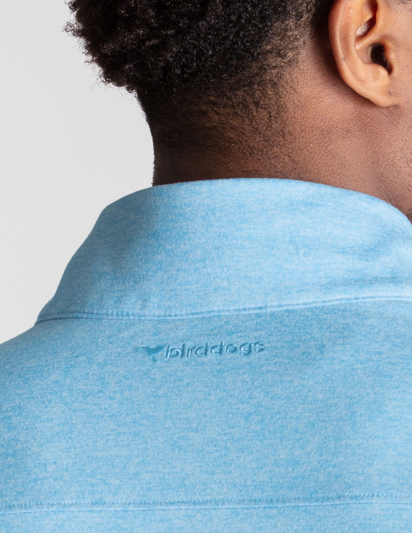Quarter Zip - Light Blue Heather (The Roadie)