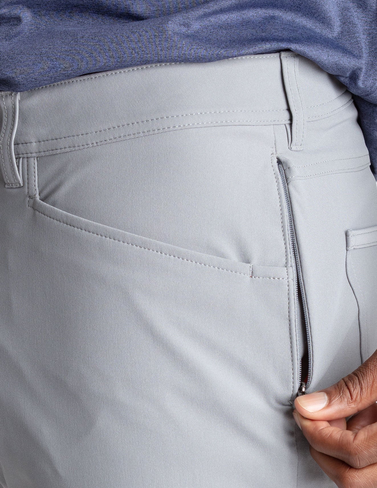 5-Pocket Tech Pants - Gray - Slim Fit (The AeroWeapons)