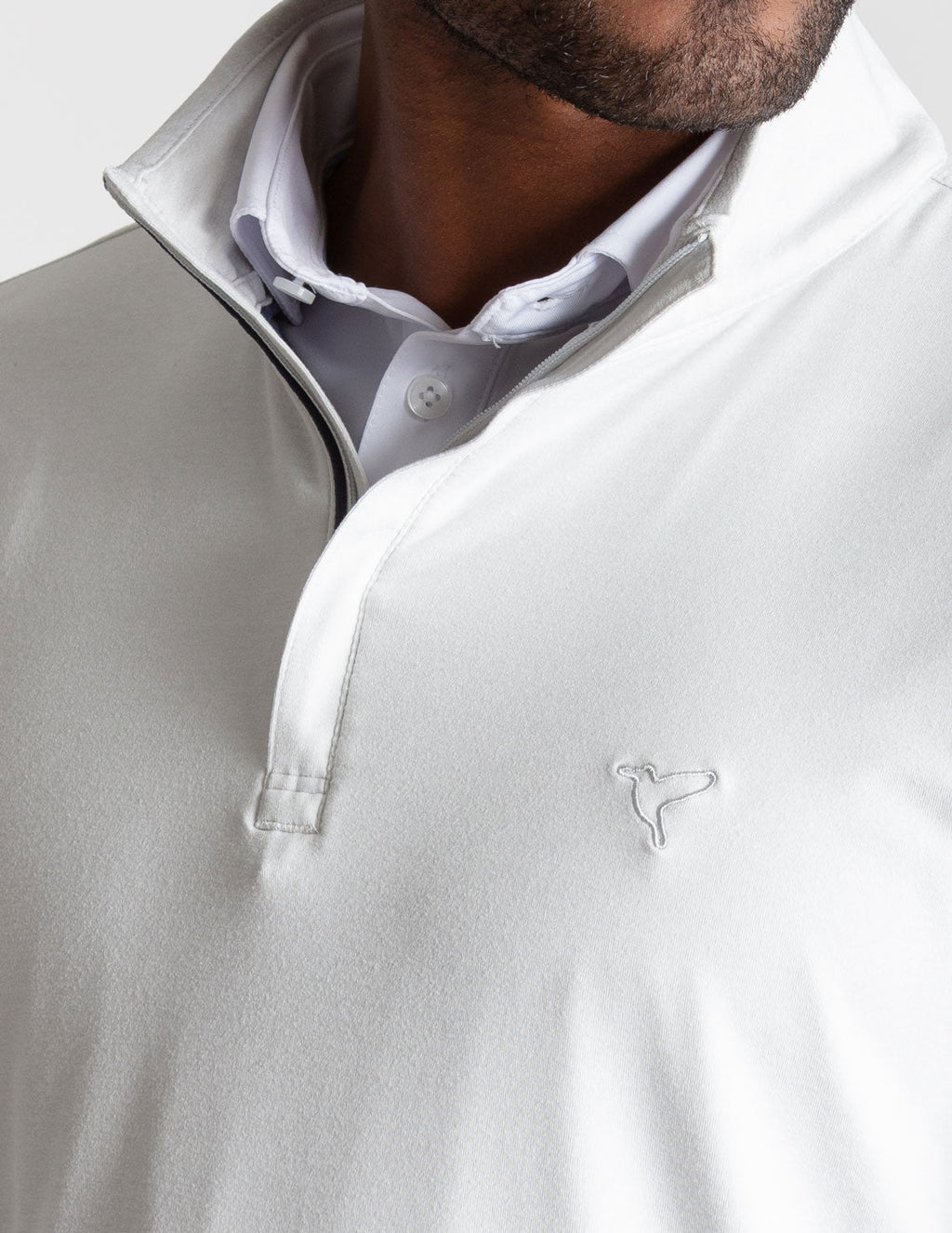 Quarter Zip - Light Gray Heather (The Alamo)